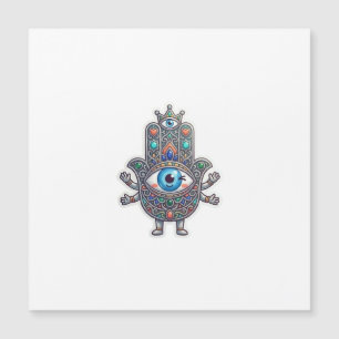 Söt marockansk Amazigh Hamsa Ond Ögon Kawaii-dekal