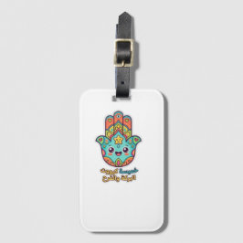 Söt marockansk Kawaii Hamsa Hamsa Hand-dekal Bagagebricka
