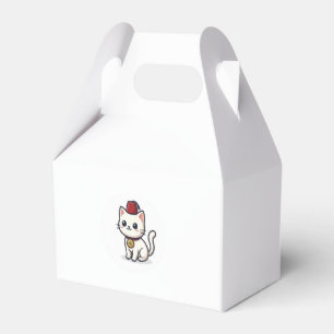 Söt marockansk Kawaii-katt med Fez-dekal Presentaskar