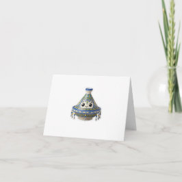 Söt marockansk Kawaii Tajine-dekal Tack Kort