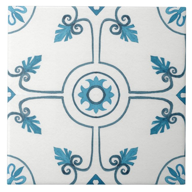 Söt marockansk tippad keramiskt plattor för dekora kakelplatta (Framsidan)