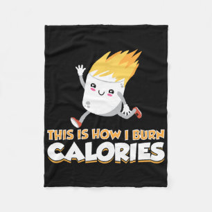 Söt Marshmallow S'mores Kläder Hur Jag Bränner Kal Fleecefilt