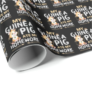 Söt marsvin åt mina läxor presentpapper