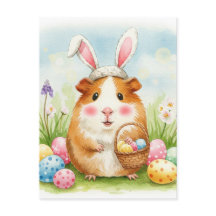 Söt marsvin påskägg vykort