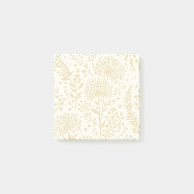 Söt Maskros Guldvete - Neutral Post-it Block (Framsida)
