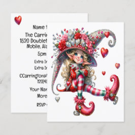 Söt Masqueraa Girl-inbjudan Inbjudningar