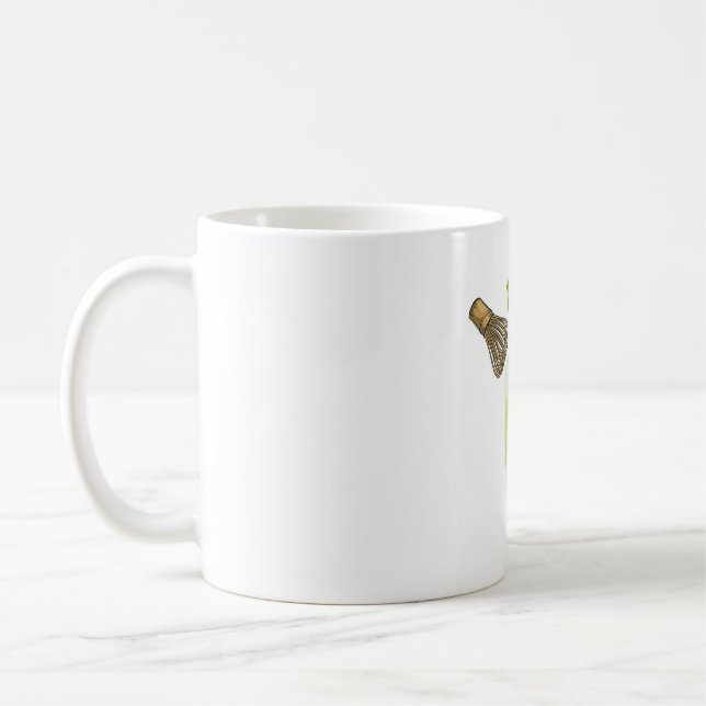 Söt matcha latte-mugg kaffemugg (Vänster)