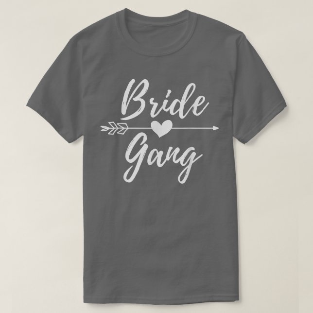 Söt matchande brudgäng för möhippa  t shirt (Design framsida)