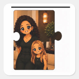 Söt Matchande Familj Kawaii Klistermärke Paket