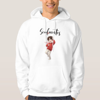 Söt Matchande Själens Vänner Par Hoodie