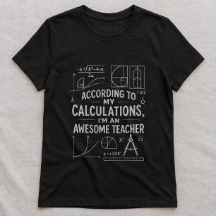 Söt Math Formeltjej, Rolig Fantastisk Lärare T Shirt