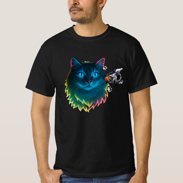 söt med katt t shirt (Framsida)