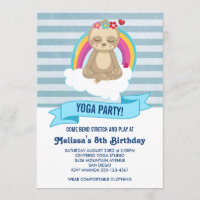 Söt mediterande sengångare yoga födelsedagsfest