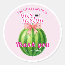 Söt Melon Första Födelsedagsfest