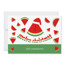 Söt melon God Jul-illustration