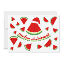 Söt melon God jul-illustration