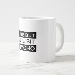 söt men en liten psykopat jumbo mugg