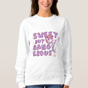 Söt men farlig Karate Unicorn T Shirt