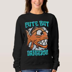 Söt Men Farlig Piranha Viskare Akvarist Fisk T Shirt