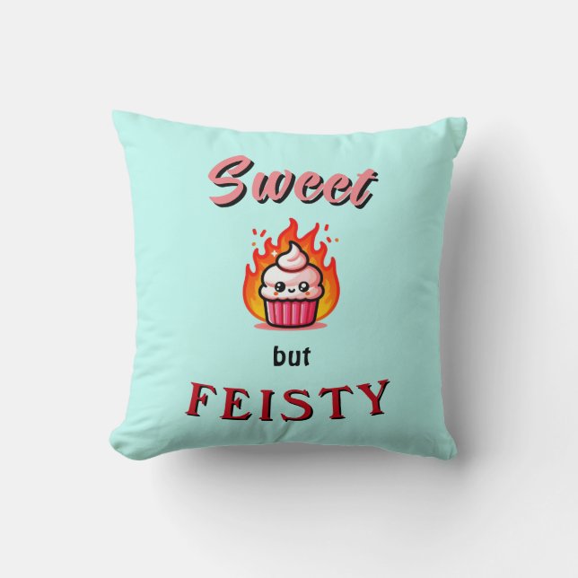 Söt men Feisty Kudde (Framsida)
