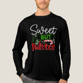 Söt Men Förvrängd Rolig Julgodis Pinne T Shirt