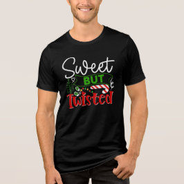 Söt Men Förvrängd Rolig Julgodis Pinne T Shirt