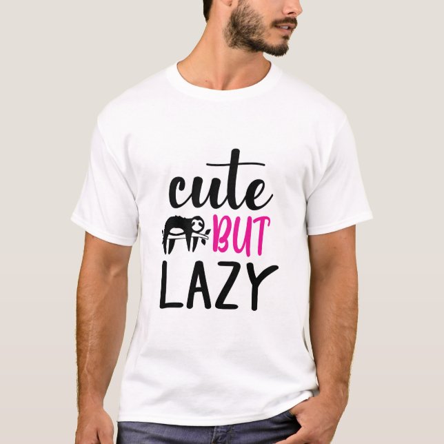 Söt men koncept konstnärlig design t shirt (Framsida)
