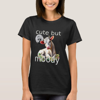 Söt Men Lynnig Rolig Charolais Chianina Vit Ko T Shirt