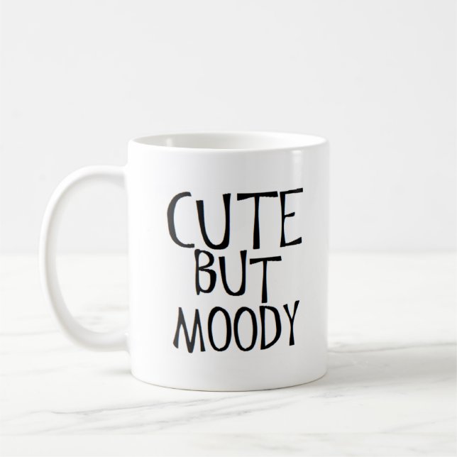 söt men moody kaffemugg (Vänster)