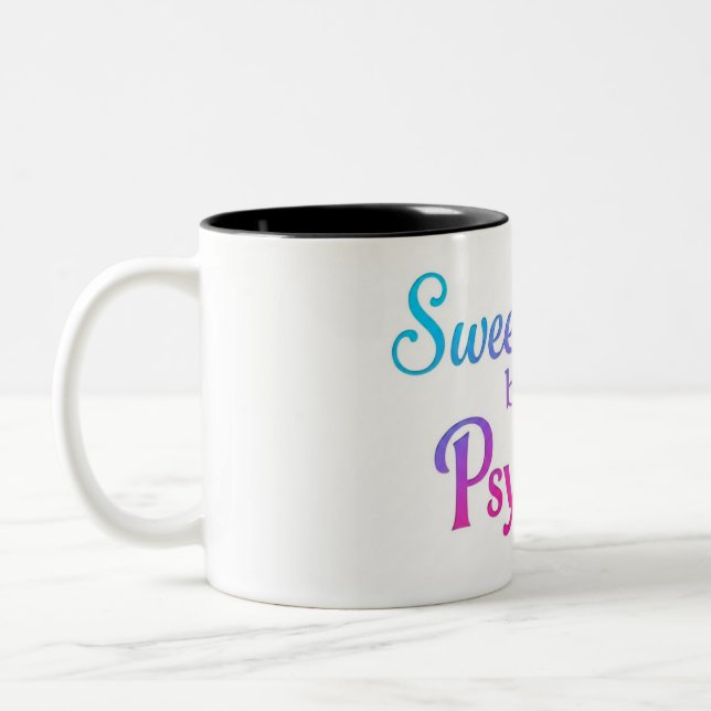 Söt men Psycho-sats mug  Två-Tonad Mugg (Vänster)