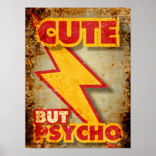 Söt Men Psykopat Poster