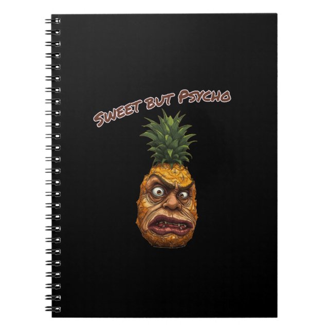 Söt men psykotisk ananas anteckningsbok (Framsidan)