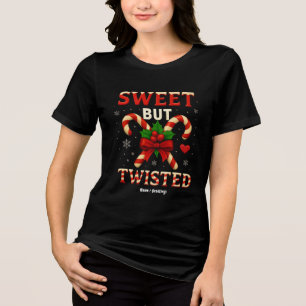 Söt men tuggad julklapp i Candy cane T Shirt