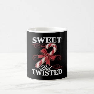 Söt, men twisted Candy cane-Helgdag Kaffemugg