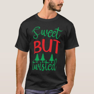 Söt men twisted Candy cane jul Candy cane T Shirt