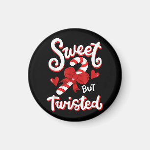 Söt, men Twisted, Candy cane Julafton Magnet