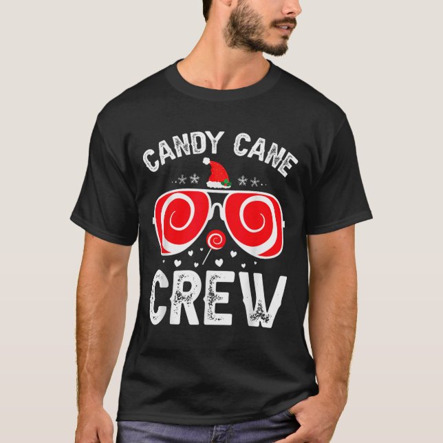 Söt, men Twisted, Candy cane Julafton T Shirt (Framsida)