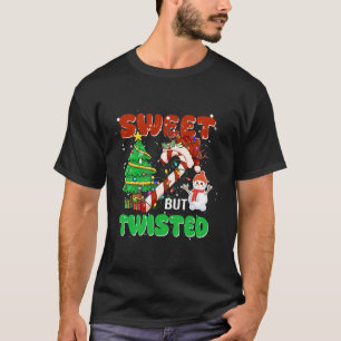 Söt, men Twisted, Candy cane Julafton T Shirt