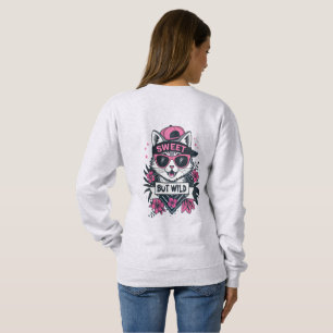 Söt Men Vild – Modern Streetwear Katt T-Shirt