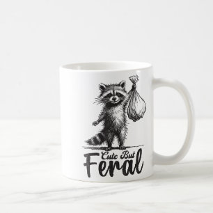 Söt men vild Panda Tvättbjörn Kostym Rolig Tvättbj Kaffemugg
