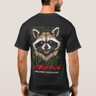 Söt Men Vild Tvättbjörn Introvert Rolig T Shirt