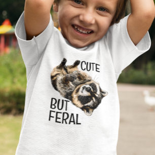 Söt Men Vild Tvättbjörn Trash Panda T Shirt