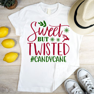 Söt men vriden #candycane, modern&coola t shirt