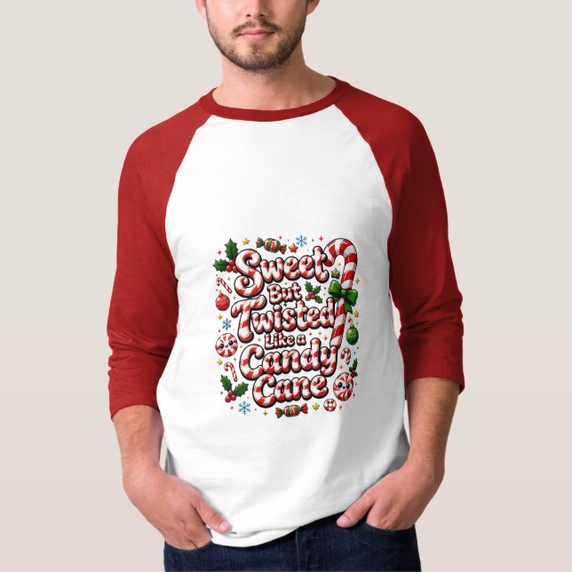 Söt men vriden sockerdopsdesign t shirt (Framsida)