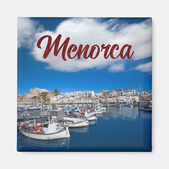 Söt Menorca Port Ciutadella - Souvenir Magnet (Framsidan)