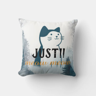 Söt “Meow Meow” Kattkudde Kudde