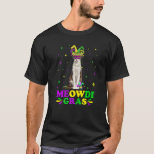 Söt Meowdi Gras Oriental Katt Karnevalsmask Mardi T Shirt