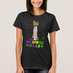 Söt Meowdi Gras Oriental Katt Karnevalsmask Mardi T Shirt