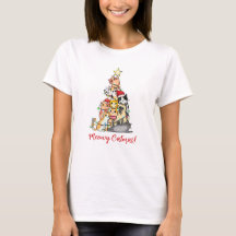 Söt Meowy Catmas Katt Julgran