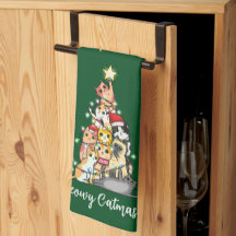 Söt Meowy Catmas Katter Julgran Anpassad